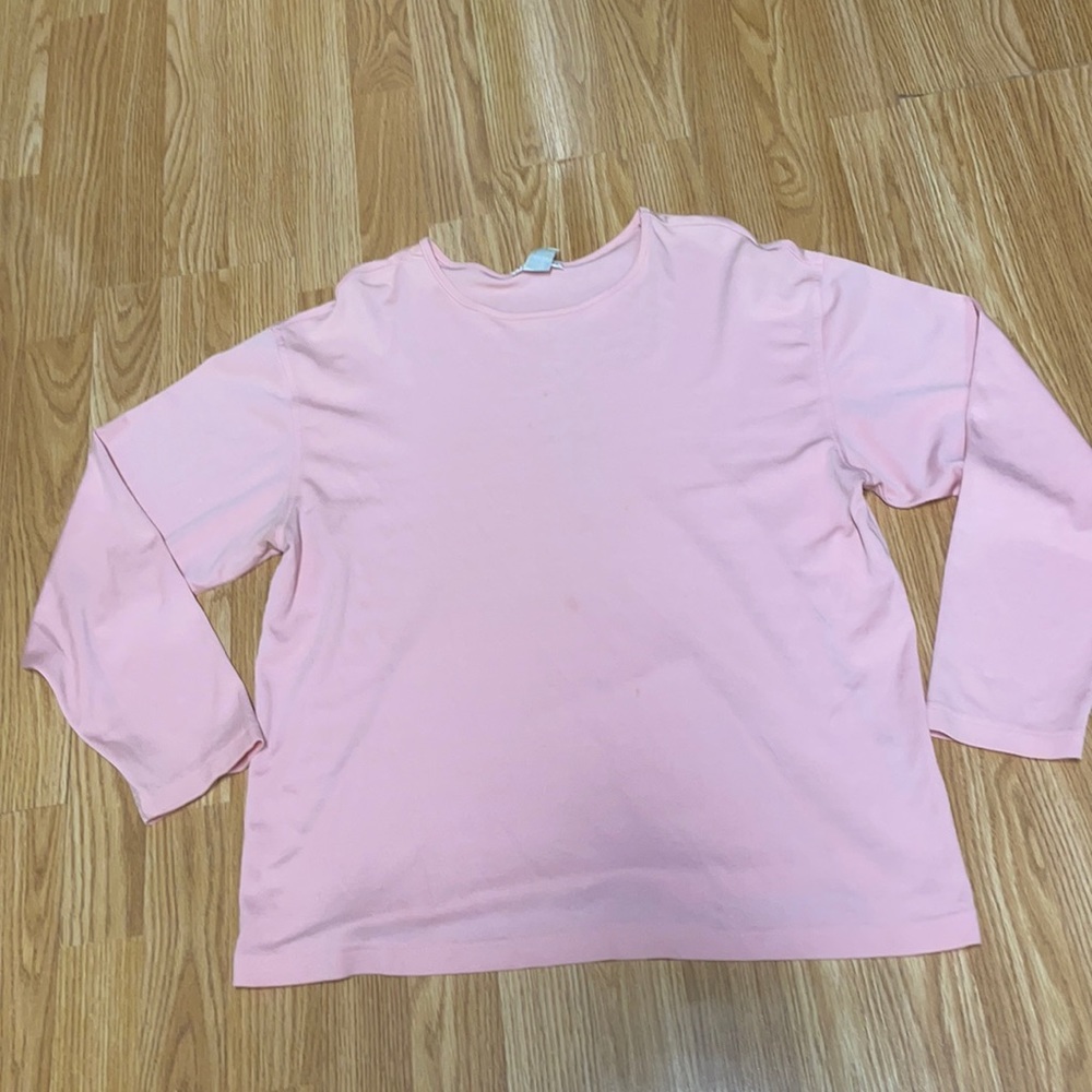 Talbots Size XL Pretty pink long sleeve T-Shirt.